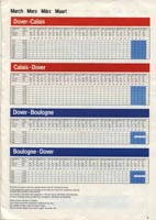 The Hoverspeed 1982 brochure, including timetables - March timetables